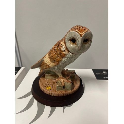 8 - 2 Royal Doulton Animals to include 'Golden Eagle' & 'Barn Owl' both with original boxes & certificat... 