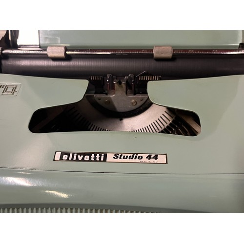 111 - Vintage Olivetti studio 44 typewriter with carry case.