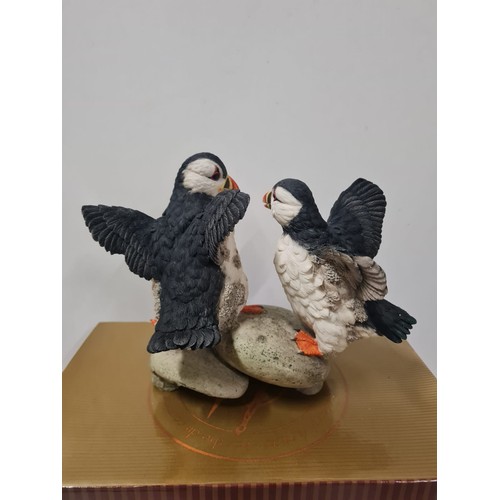 22 - Country Artists for the discerning 'Puffin pair on pebbles' with original box & certificate.
18cm x ... 