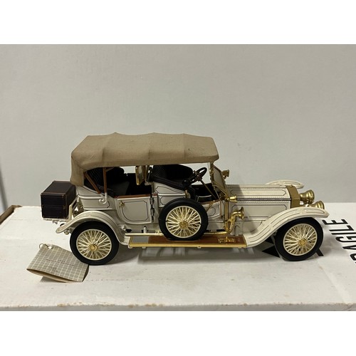 136 - Franklin Mint '1911 Rolls-Royce Tourer' die-cast model with certificates & box.