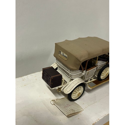 136 - Franklin Mint '1911 Rolls-Royce Tourer' die-cast model with certificates & box.