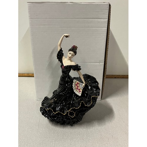 63 - Limited Edition Coalport 'Flamenco' figurine (black)