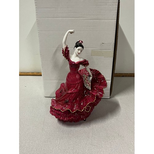 141 - Limited Edition Coalport 'Flamenco' figurine (red) 2845/9500