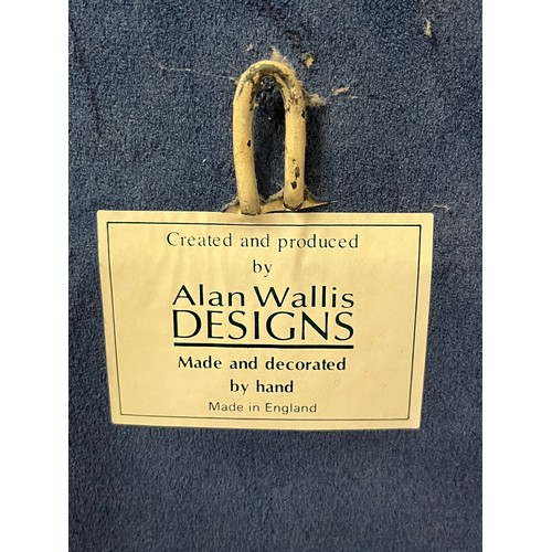 64 - Handmade Alan Wallis design heavy stone cast mirror.
50cm x 58cm