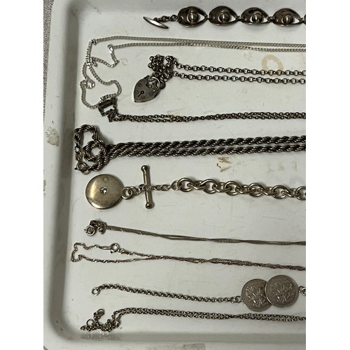 39 - selection of hallmarked silver jewellery