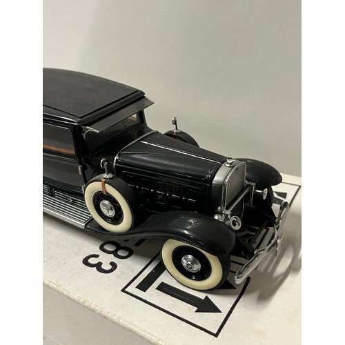 58 - boxed franklin mint diecast model of al capones armoured cadilac