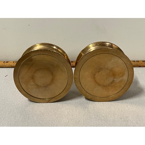 87 - a pair of heavy bronze ash trays
2 kilos