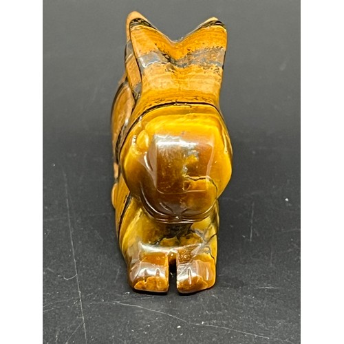 144 - handmade tigers eye gemstone rabbit
4.5 x 3cm