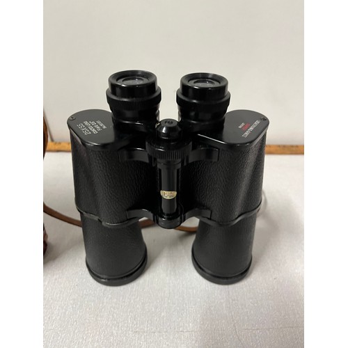 155 - a pair of lieberman & gortz japanese 25x55 feild binoculars & case