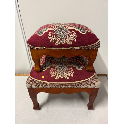 171 - a pair of upholstered foot stools