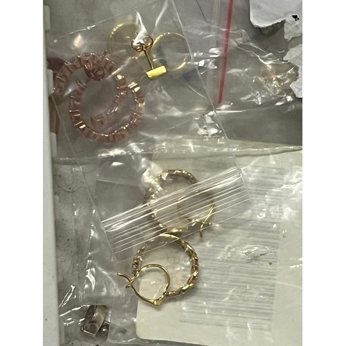 28 - selection of silver earings etc