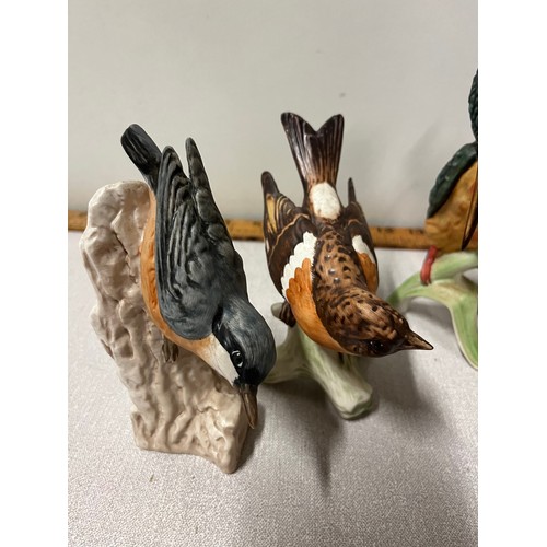 174 - 5 German goebel ceramic birds to include woodpecker , kingfisher etc circa 1960s
17cm h