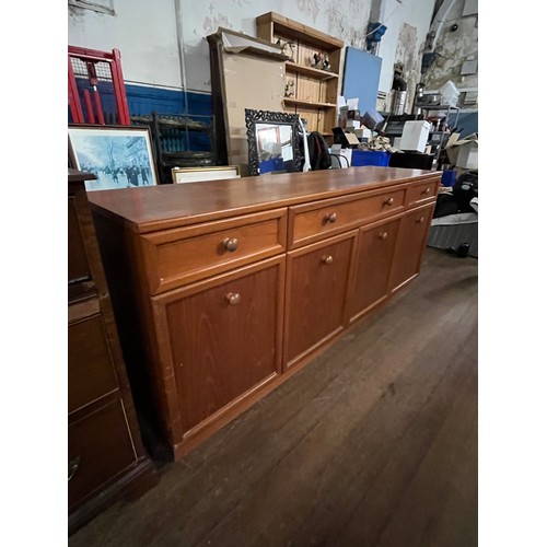 316 - Mid century 3 drawer 4 door sideboard.