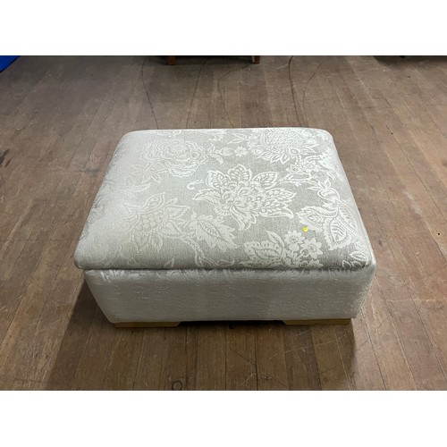 376 - Upholstered storage foot stool.