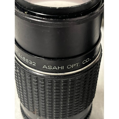 440 - Selection of camera lenses to include Pentax Asahi etc.