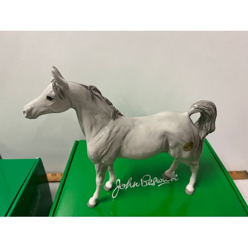 55 - 2 Boxed Beswick horses to include 'Arab stallion' & 'Spirit of peace'