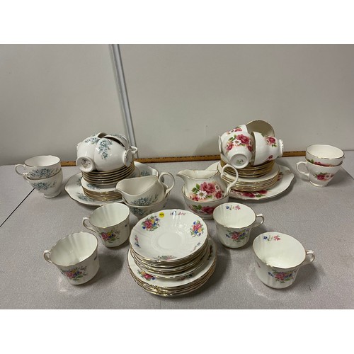 307 - selection of tea ware to include gainsborough, duchess china etc