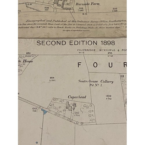 281 - Selection of ordinance maps to include the East End of Glasgow & Polmont etc.