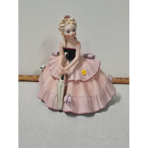 69 - Porcelain lady figurine by G. Girardi Italy