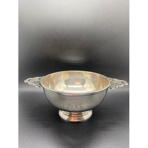 3 - Hallmarked silver Quaich. 322g.