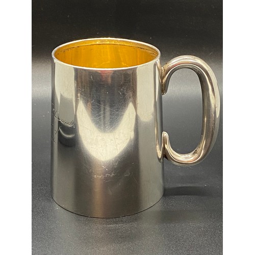 9 - Antique hallmarked silver cup dated 1913. 166g.