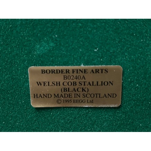 123 - boxed border fine arts welsh cob limited edition 168 of 1250
with certificate of authenticity