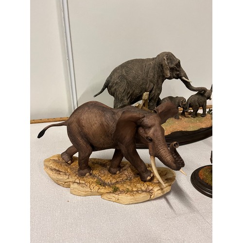 163 - selection of elephants to include border fine arts etc