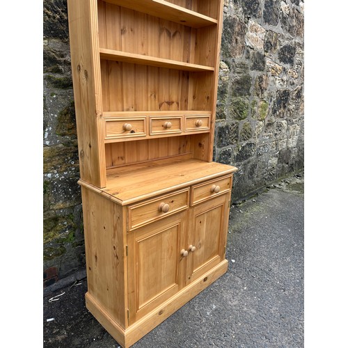 169 - 2 piece solid pine dresser