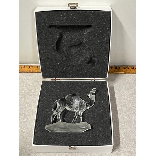 194 - large boxed swarovski camel 12cm tall