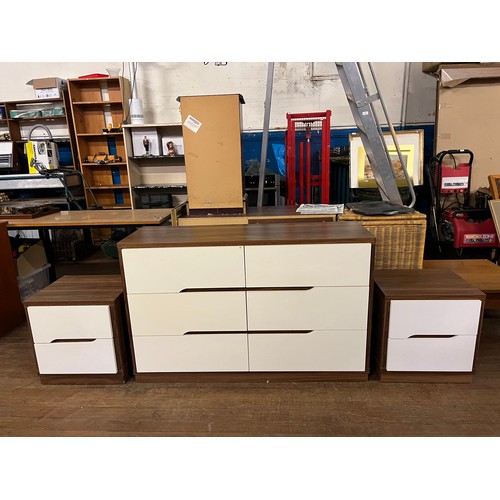 80 - Three sets of  matching chest of drawers