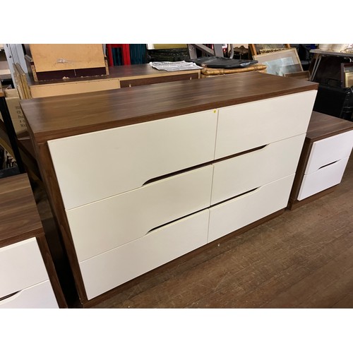 80 - Three sets of  matching chest of drawers