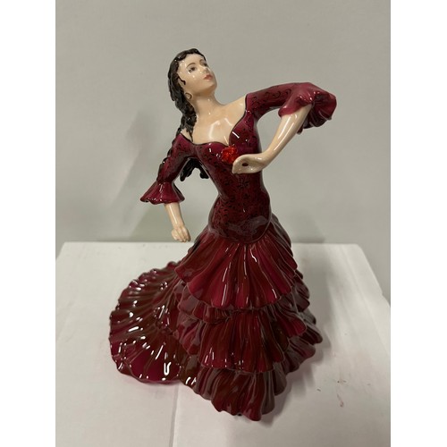 26 - large coalport figurine bolero from passion dance collection