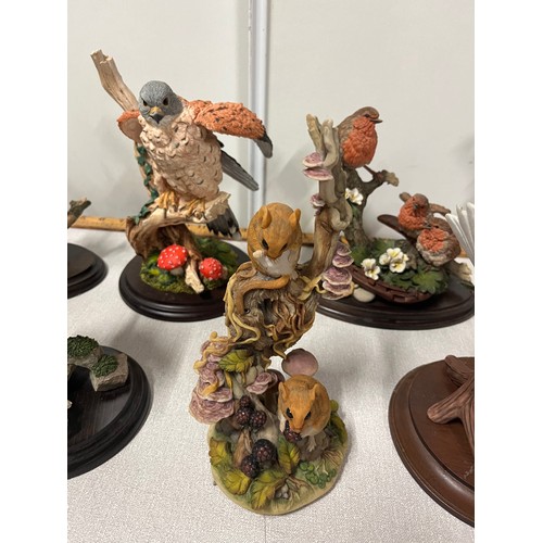 92 - selection of bird sculptures to include country artists, teviodale etc