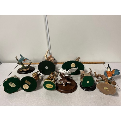 92 - selection of bird sculptures to include country artists, teviodale etc