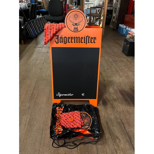 93 - Jägermeister sign & bags etc