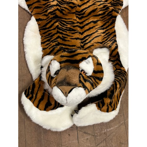 94 - large cuddly tiger rug