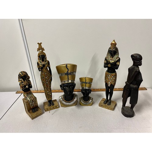 277 - selection of Egyptian figures