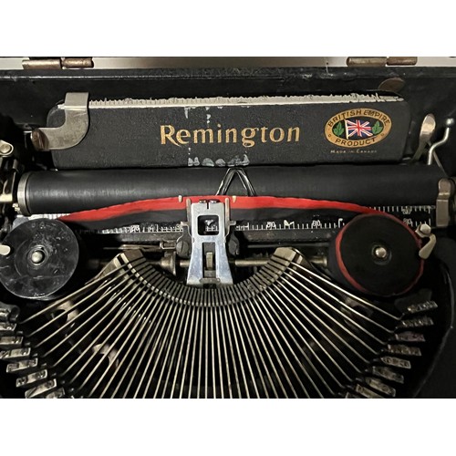 287 - vintage remington rand typewiter in original case