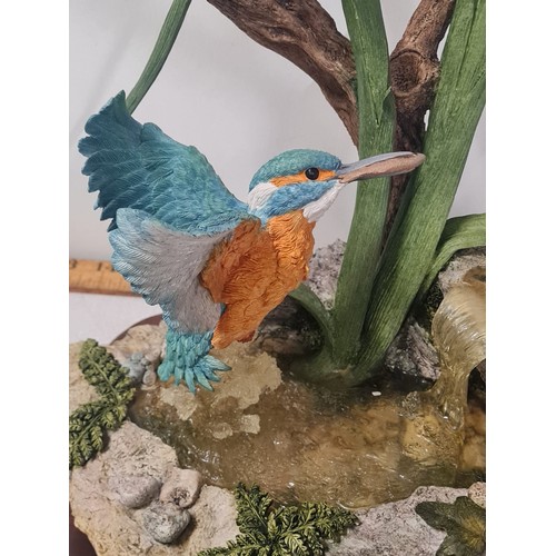 298 - large sculpture of kingfisher by halycon days