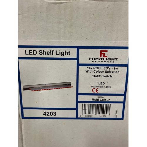 418 - 3 led shelf lights boxed