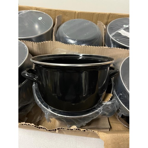 419 - box of new catering pots