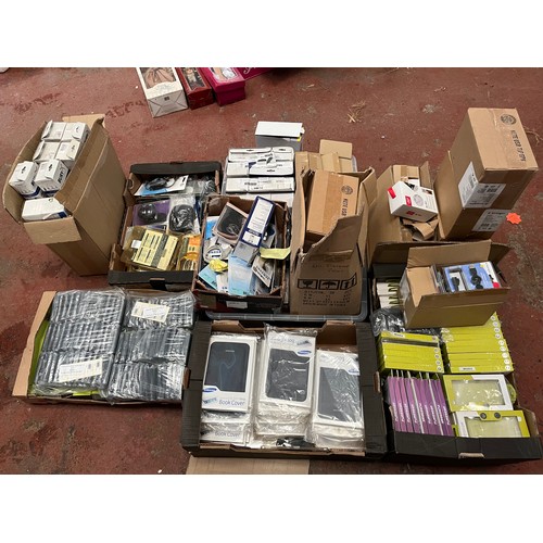 464 - large selection of mobile phone protective covers etc