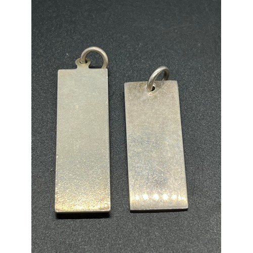 100D - 2 silver hallmarked ingots (21.75grams)