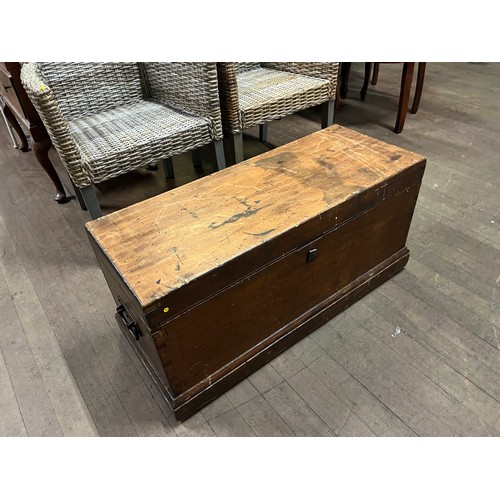 200A - antique joiners tool box with some old tools