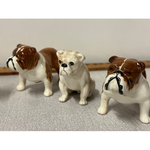 81 - 6 Vintage Beswick dogs to include Cairn Terriers, Bulldogs & Collie