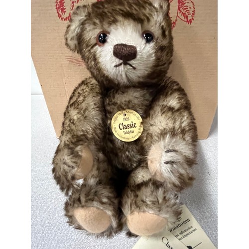 84 - Steiff 1926 classic teddy bear with button & label, genuine mohair & original box.