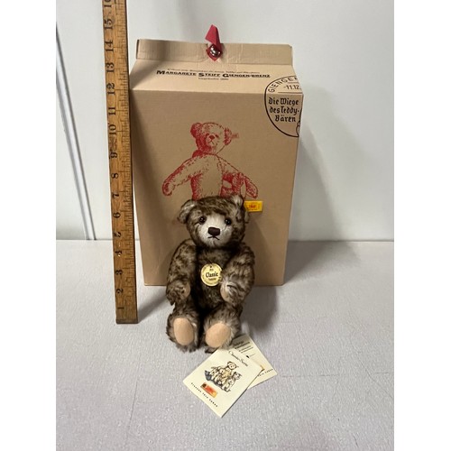 84 - Steiff 1926 classic teddy bear with button & label, genuine mohair & original box.