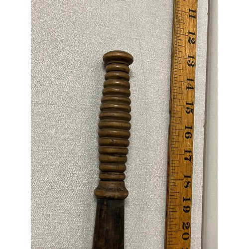 87 - Early Victorian presentation police truncheon.