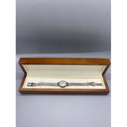 10 - Vintage Ladies Silver Precious Time Quartz Watch by Milor of Italy 