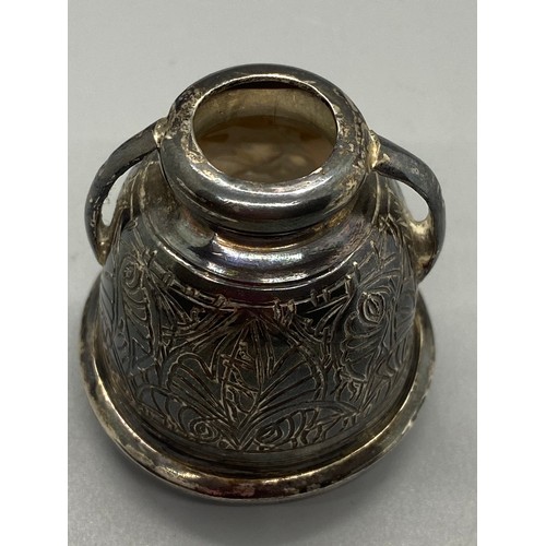 11 - small egyptian silver jug & unmarked piece